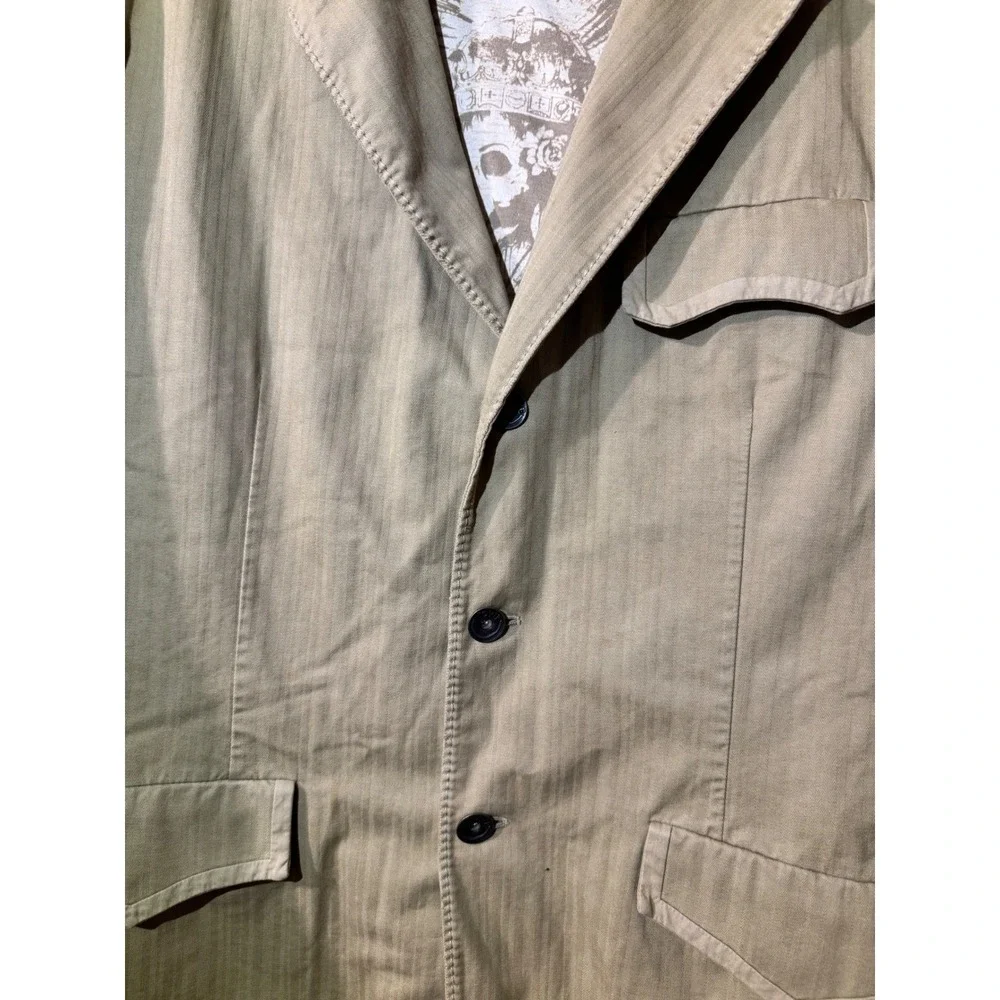Vintage Y2K House of Howe English Country Gentlemen Mens 44 Herringbone Blazer